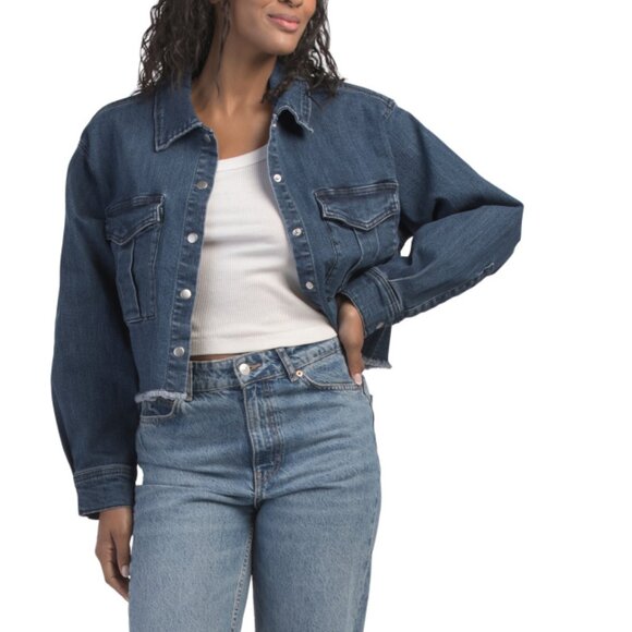 VELVET HEART North Shore Elysium Cropped Denim Jacket - Picture 1 of 2